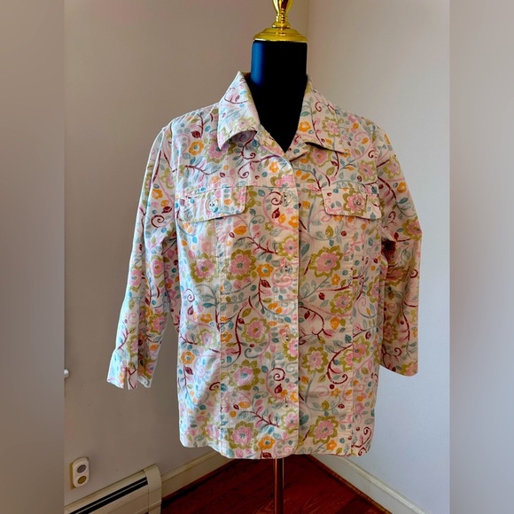 Correct button down denim like jacket size extra large - Picture 1 of 4